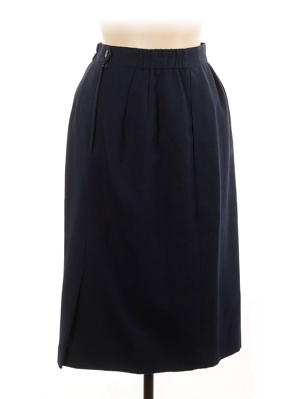 Vintage Classic Navy Pencil Skirt - Quality Basics